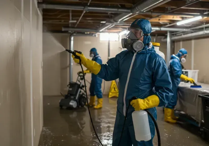 Basement Sanitization and Antimicrobial Treatment process in Colfax County, NE