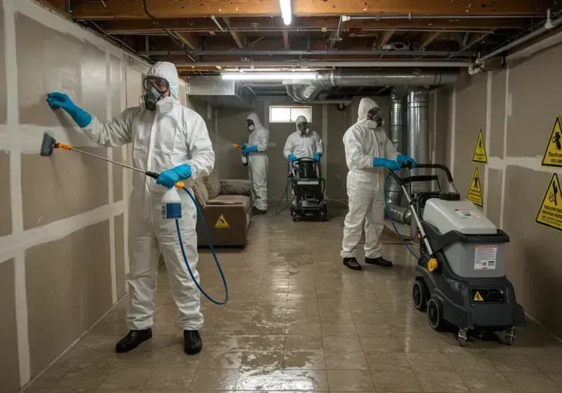 Basement Moisture Removal and Structural Drying process in Colfax County, NE